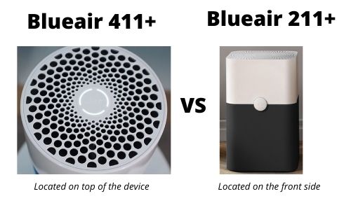 Blueair 411 vs 211 control panel